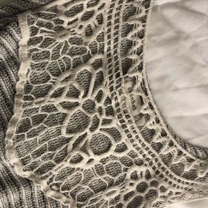 Tank top with lace design